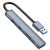 ORICO MINI HUB USB, 4 PUERTOS USB 3.0 HUB 2.0, ESTACIÓN DE ADAPTADOR USB CON CABLE DE 15 CM, ULTRA SLIM PORTABLE DATA HUB, PARA