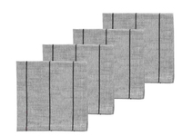 Södahl Stoffserviette Line 40 cm x 40 cm, 4 Stück, Grau
