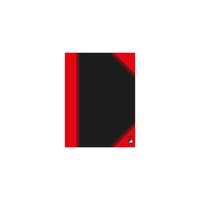 Bantex 100302825 cuaderno y block A6 96 hojas Negro, Rojo