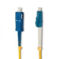 Qoltec 54341 kabel optyczny 5 m LC SC G.652D Żółty