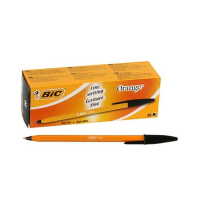 BIC Orange Fine Zwart Stick balpen Fijn 20 stuk(s)