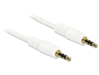 DeLOCK 0.5m 3.5mm M/M Audio-Kabel 0,5 m Weiß