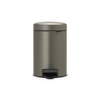 Brabantia 113246 Mülleimer 3 l Rund Platin