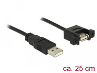 DeLOCK 85462 USB Kabel 0,25 m USB 2.0 USB A Schwarz