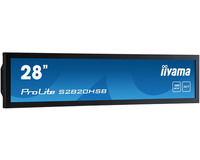 iiyama S2820HSB-B1 affichage de messages Écran plat de signalisation numérique 71,1 cm (28") LCD 1000 cd/m² Noir 24/7