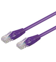 Goobay 2m 2xRJ-45 Cable networking cable Violet Cat6