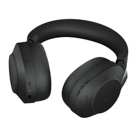 Jabra Evolve2 85, UC Stereo Zestaw słuchawkowy Przewodowy i Bezprzewodowy Opaska na głowę Biuro/centrum telefoniczne USB Typu-A Bluetooth Czarny