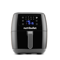 NutriBullet XXL Digital Air Fryer Enkel 7 l Vrijstaand 1800 W Heteluchtfriteuse Zwart
