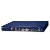 PLANET SGS-5240-24T4X łącza sieciowe Zarządzany L2/L3 Gigabit Ethernet (10/100/1000) Niebieski