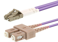 LOGON PROFESSIONAL AL5LCSC15I/4I száloptikás kábel 15 M LC SC OM4 Ibolya