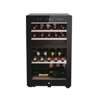Haier Wine Bank 50 Serie 7 HWS42GDAU1 Weinkühler mit Kompressor Freistehend Schwarz 42 Flasche(n)