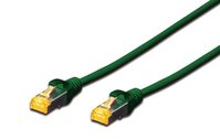 Microconnect SFTP6A005GBOOTED kabel sieciowy Zielony 0,5 m Cat6a S/FTP (S-STP)