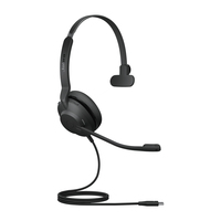 Jabra Evolve2 30, UC Mono Zestaw słuchawkowy Przewodowa Opaska na głowę Biuro/centrum telefoniczne USB Type-C Czarny