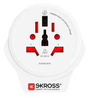 Skross 1.500267 adattatore per presa di corrente Tipo G (UK) Universale Bianco