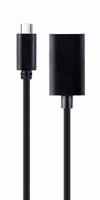 Gembird A-CM-DPF-02 cavo e adattatore video 0,15 m USB tipo-C DisplayPort Nero