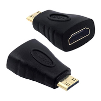 Techly Mini HDMI - HDMI M/F Fekete