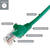 connektgear 20m RJ45 CAT6 UTP Stranded Flush Moulded LS0H Network Cable - 24AWG - Green
