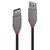 Lindy 36692 USB Kabel 1 m USB 2.0 USB A Schwarz, Grau