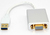 Techly IDATA-USB3-SVGA adattatore grafico USB 1920 x 1080 Pixel Bianco