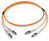 Dätwyler Cables 422551 Glasvezel kabel 1 m ST FC OM2 Oranje