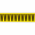 Brady 3440-W etiket Rechthoek Verwijderbaar Zwart, Geel 10 stuk(s)
