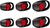 HyperX Cloud-dopjes draadloze hoofdtelefoon (rood-zwart)