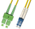 Microconnect FIB8410005 InfiniBand/fibre optic cable 0,5 m SC LC OS2 Geel