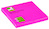 Bloczek samoprzylepny Q-CONNECT Brilliant, 76x76mm, 1x80 kart., różowy