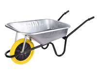 90L Galvanised Builder's Wheelbarrow - Puncture Proof