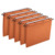 ELBA Hängemappe "AZO Ultimate" A4, aus 240 g/m² Karton, V-Boden, seitlich offen, für ca. 330 DIN A4-Blätter, orange, Packung mit 25 Stück