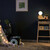 Relaxdays Nachttischlampe für Kinder, Babyzimmer, G9 7W, Deko Holzwal, Glaskugel, Wal LED Lampe 20x20x10 cm, weiß-natur