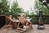 Relaxdays Aztekenofen, Schürhaken, Holzrost, Funkenschutzgitter, Garten, Terrasse, Antik Terrassenofen, Höhe 89 cm, grau