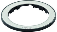 Abdeck-Module EVOline One Ring schwarz mit Edelstahl-Einleger
