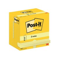 Post-it Z-Notes 76x127mm 100 Sheets Canary Yellow (Pack of 12) R350 CY