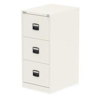 Qube by Bisley 3 Drawer Filing Chalk White BS0008