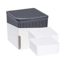 WENKO Raumentfeuchter Cube Weiß 2 x 1000 g, für Räume bis ca. 80m³