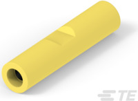 Stoßverbinder mit Isolation, 0,12-0,4 mm², AWG 26 bis 22, gelb, 15.75 mm