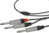 Audio-Verbindungskabel, 2 x 6,35 mm-Mono Stecker, gerade auf 6,35 mm-Mono Stecke