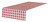Tischläufer Square; 40x130 cm (BxL); rot/weiß; rechteckig
