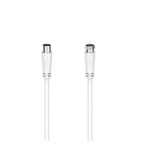1 Coaxial Cable 1.5 M Coax F , White ,