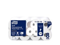 Tork Premium T4 Toiletpapier Soft, 3-laags, 250 vel, 29 m, Wit (pak 8 rollen)