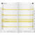 Ersatzkalendarium M-planer 8,7x15,3cm 1 Monat/2 Seiten mit Registerschnitt 2024