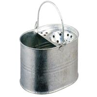 Jantex Galvanised Mop Bucket Steel 250(H) x 320(W) x 320(D)mm 15Ltr