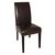Bolero Curved Back Leather Chairs in Dark Brown with Birch Frame 510mm Pack of 2