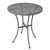 Bolero Bistro Table - Grey Steel Patterned - Round - Weather Resistant - 600 mm