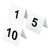 Beaumont Plastic Table Numbers 1-10 Freestanding Tent Design Double Sided