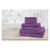 Handtuch Set 8-tlg., 4 Stück 30x30 cm, 2 Stück 140x70 cm und 2 Stück 100x50 cm, Violett