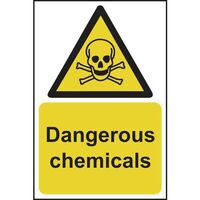 Dangerous chemicals sign