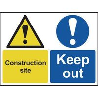 Construction site keep out style b sign