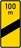 Verkehrszeichen VZ 450-53 Ankündigungsbake gelb, einstreifig, 1500 x 650, Alform I, RA 3